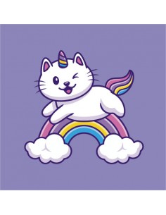 Gato unicornio volando... 2
