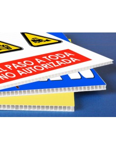 Placas polipropileno celular y alveolar