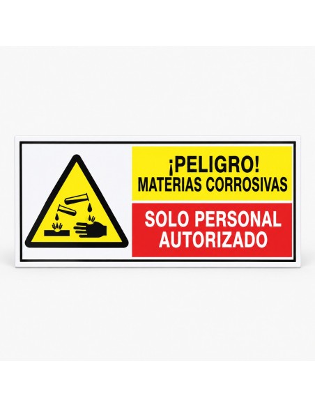 Señales combinadas en PVC · representación ilustrativa