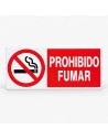 Señales de prohibición en PVC · representación ilustrativa