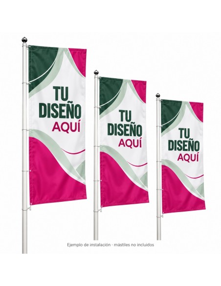 Bandera con cintas y vaina