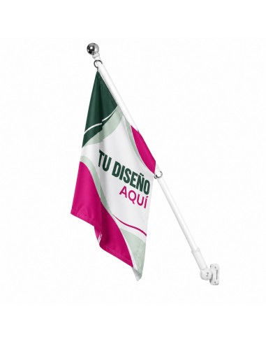 Bandera y mástil para pared Pack completo