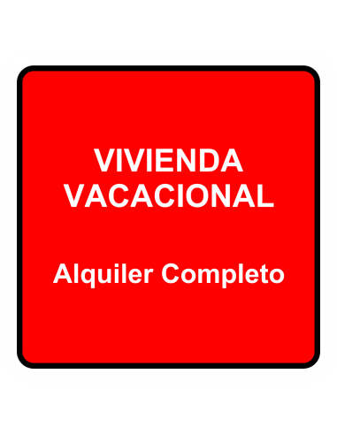 Placa de Vivienda vacacional · Alquiler completo · Cantabria