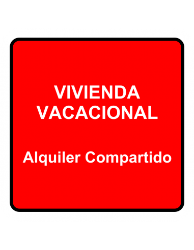 Placa de Vivienda vacacional · Alquiler compartido · Cantabria