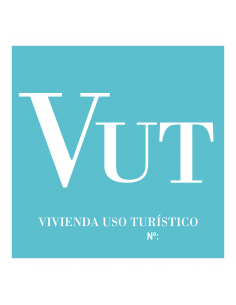Placa de VUT · vivienda turística · Asturias