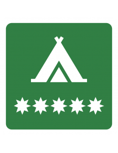 Placa de campamento de turismo de Extremadura
